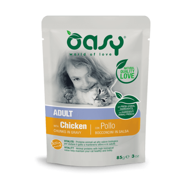 Oasy Cat Adult Bocconcini in salsa 85 gr