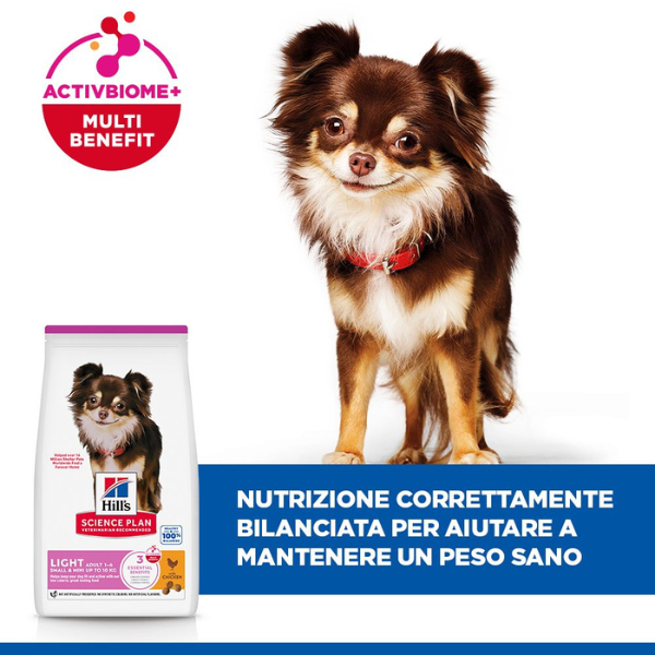 hill's science plan light small & mini adult alimento per cani con pollo immagine4