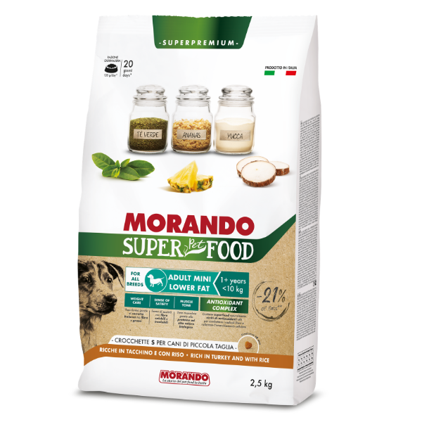 Morando SuperPetFood Dog Adult Mini Low Fat Tacchino e riso