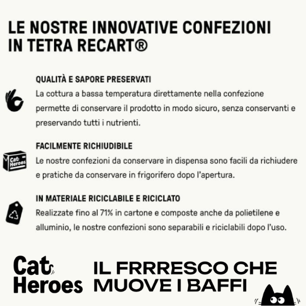 Cat Heroes Adult Patè Grain free cibo fresco da dispensa 95 gr