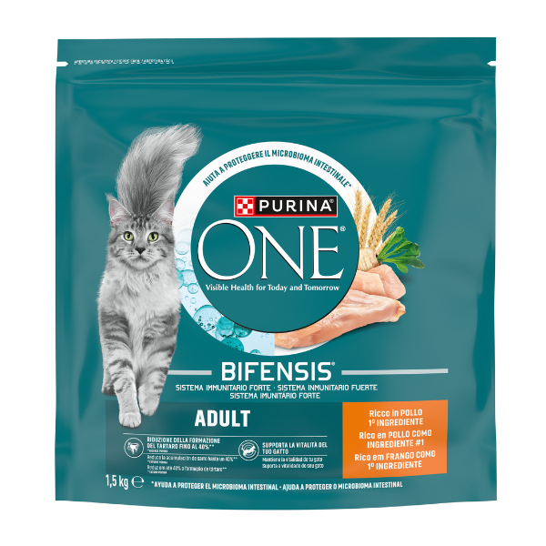 Purina One Cat Adult Bifensis ricco di Pollo e cereali