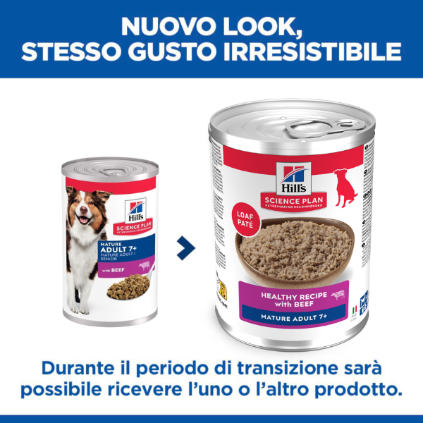 hill's science plan mature adult 7+ alimento per cani 370 gr immagine5