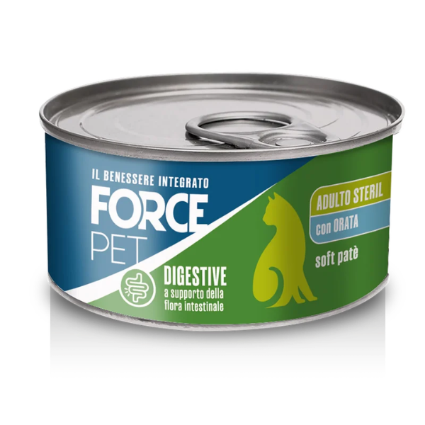 Forcepet Cat Adult Sterilised Digestive supporto flora intestinale Soft patè 85 gr