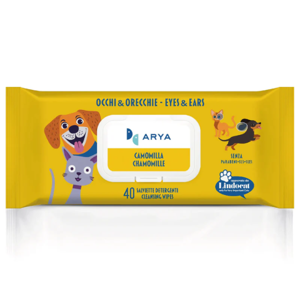 Arya salviette igieniche umidificate detergenti Occhi e orecchie