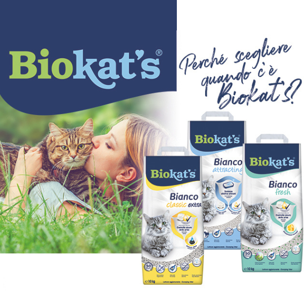 lettiera agglomerante per gatti in bentonite biokat's bianco immagine3
