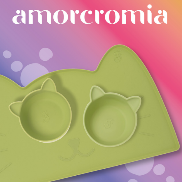 Ciotola singola con ventosa Bassa da 150 ml Amorcromia Ferribiella
