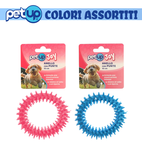 PetUp Joy gioco per cani Anello in TPR con punte