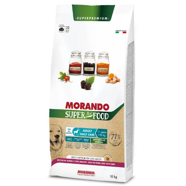 Morando SuperPetFood Dog Adult Medium Maiale e manzo