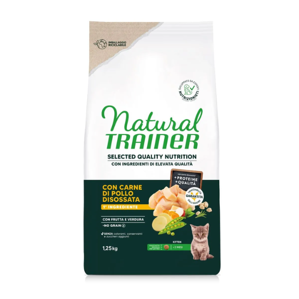 Natural Trainer Selected Quality Kitten Grain Free Pollo