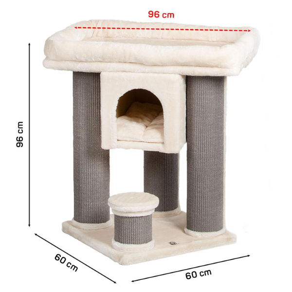 cuccia con tiragraffi integrato in sisal calgary canadiancat immagine4