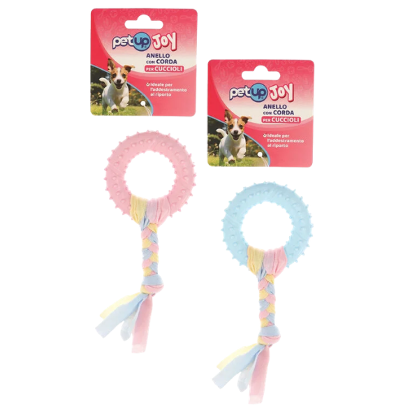PetUp Joy gioco per cani in TPR con corda per cuccioli