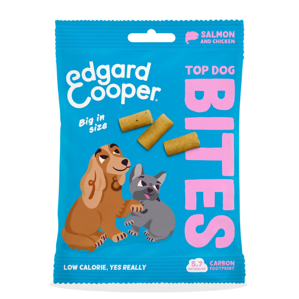 Edgard & Cooper Bites snack per cani Large Breeds Low Fat Grain Free 50 gr - Salmone e pollo (scadenza: 28/02/2026)