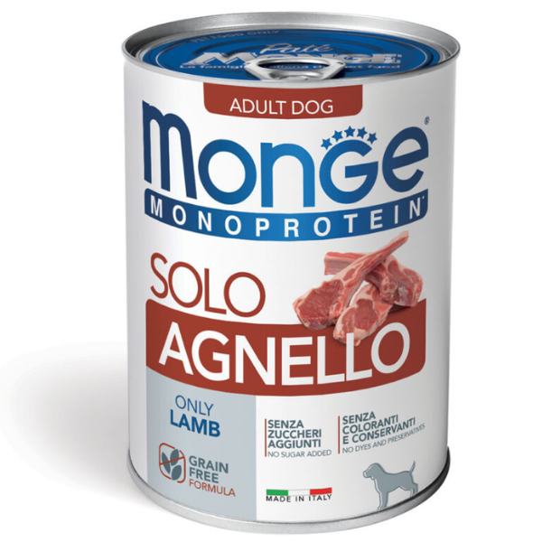 Monge Monoprotein SOLO Patè Grain Free 400 gr
