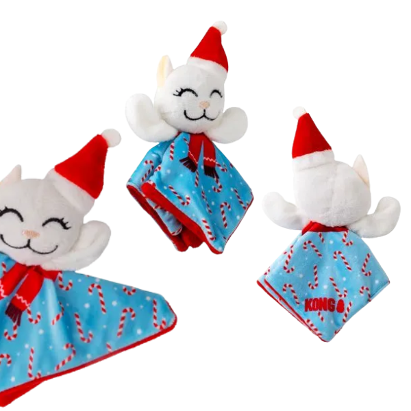 gioco per gatti in peluche con erba gatta crackles santa kitty kong immagine3