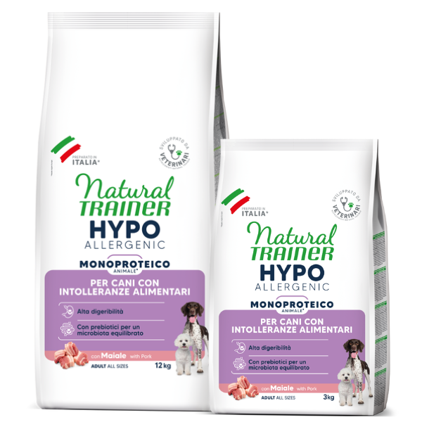 Natural Trainer Hypo Diet Monoproteico All Breeds Adult Dog con Maiale