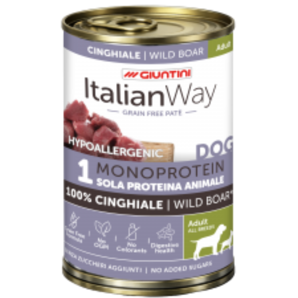 Italianway Patè Hypoallergenic Monoprotein Dog Adult 400 gr