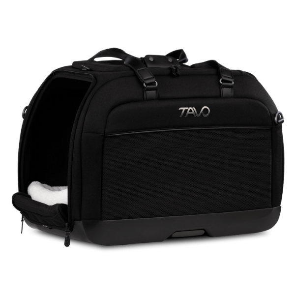 Seggiolino auto e trasportino flessibile con sistema di protezione Hendrick Tavo - Nero