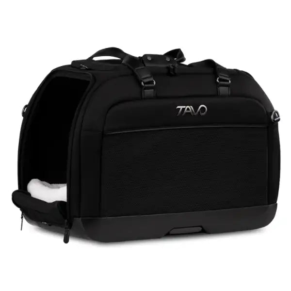 Seggiolino auto e trasportino flessibile con sistema di protezione Hendrick Tavo - Nero