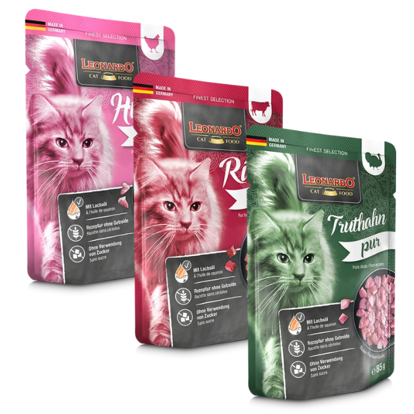 Leonardo Cat food Adult Finest Selection Puro Grain Free monoproteico 85 gr