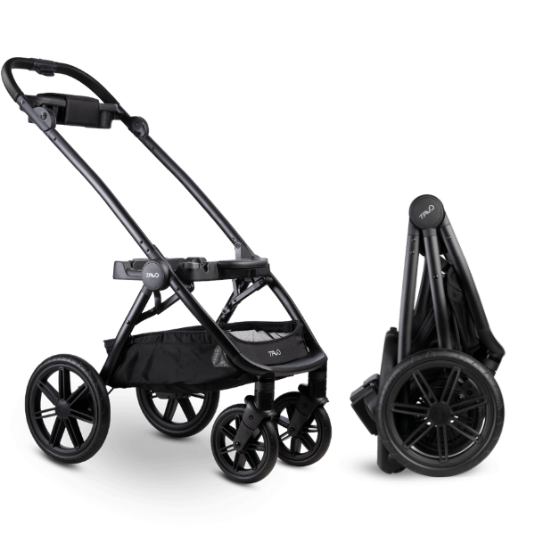 Telaio per passeggino Roscoe Trek compatibile con seggiolini Tavo - Nero con dettagli neri