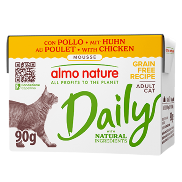 Almo Nature Daily Natural Grain Free Cat Adult 90 gr