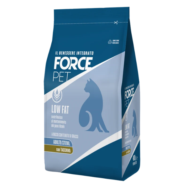 Forcepet Cat Adult Sterilised Low Fat gestione del peso Tacchino