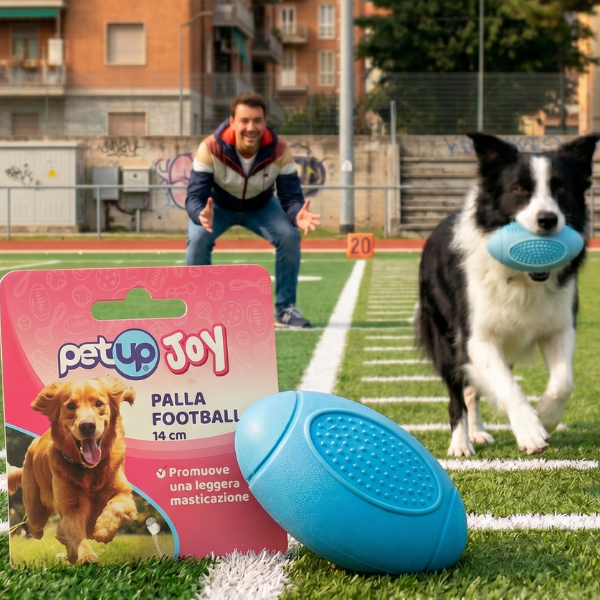 PetUp Joy gioco per cani Palla Football in TPR
