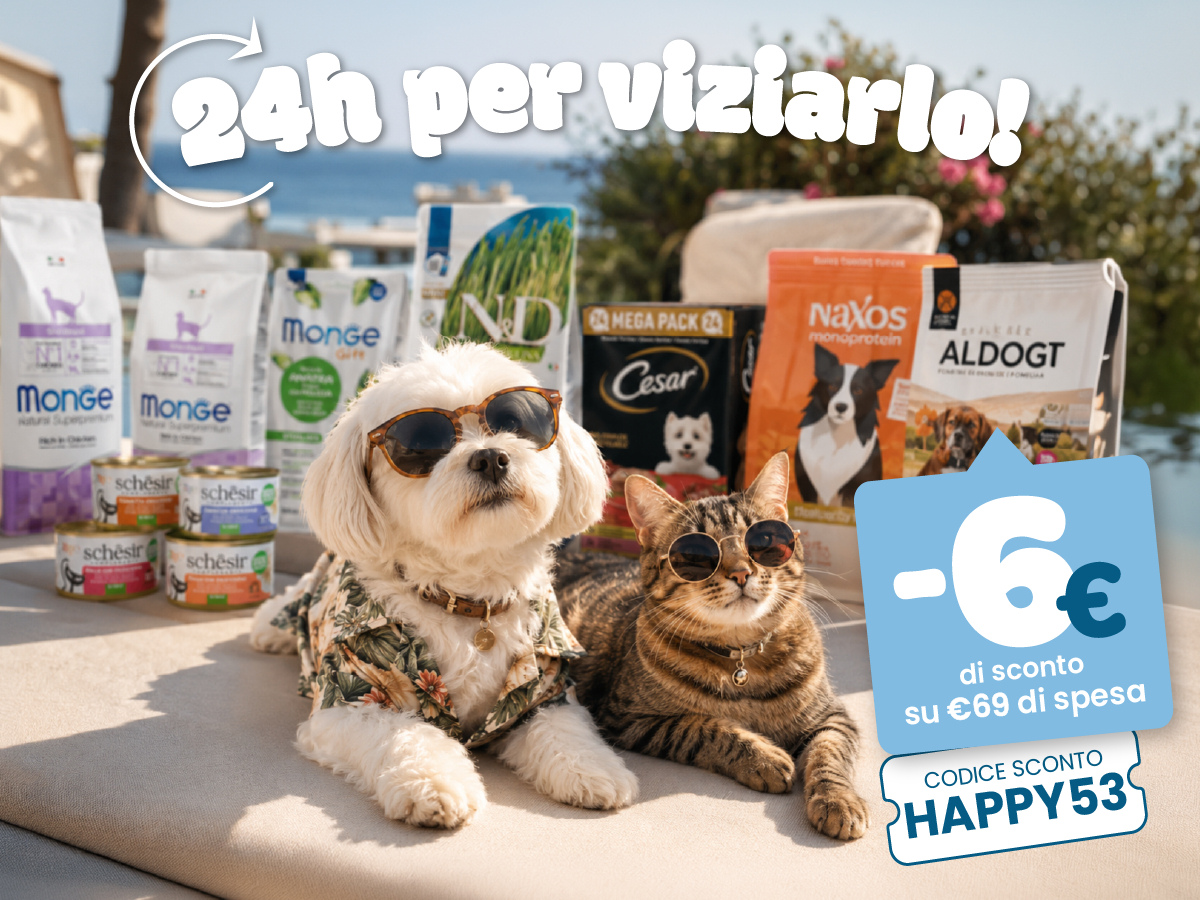 Happy Hour: 6€ di sconto su 69€ di spesa minima. Usa il codice sconto HAPPY53 fino alle 23:59