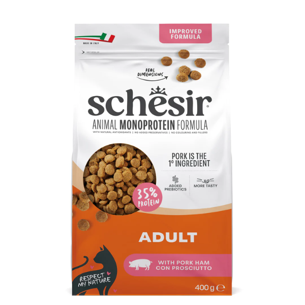Schesir Cat Monoprotein formula con Prebiotici Prosciutto