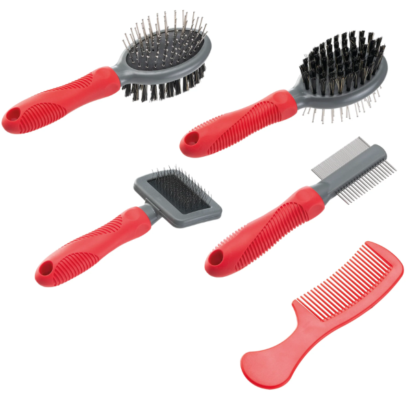 Set toelettatura per cani, per animali a pelo corto, medio e lungo GRO Premium