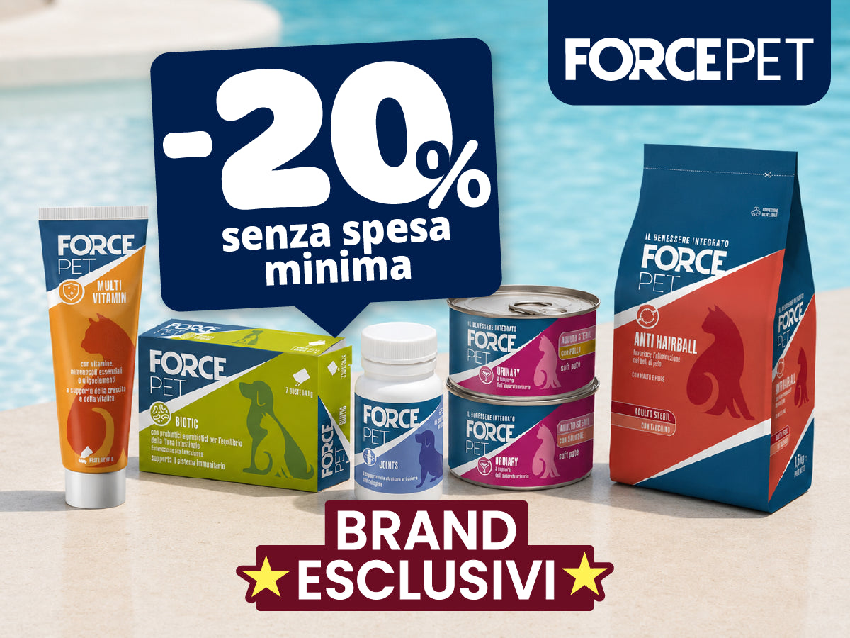 -20% sui prodotti forcepet, in esclusiva su bauzaar.it