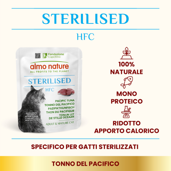Almo Nature HFC Cat Sterilised Monoproteico 50 gr