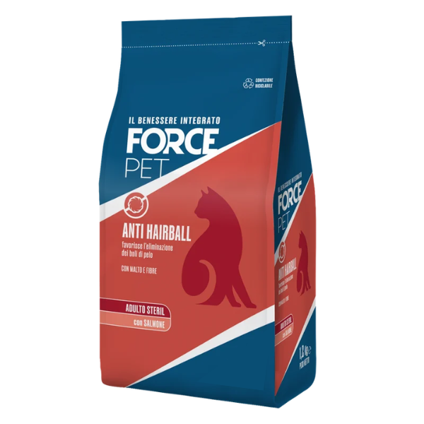 Forcepet Cat Adult Sterilised Anti Hairball eliminazione boli di pelo Salmone