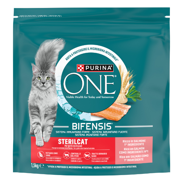 Purina One Cat Sterilised Bifensis ricco di Salmone
