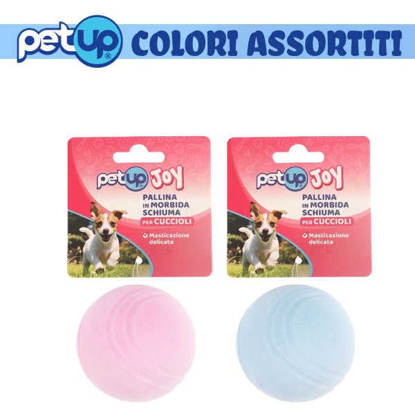PetUp Joy gioco per cani Pallina in morbida schiuma per cuccioli
