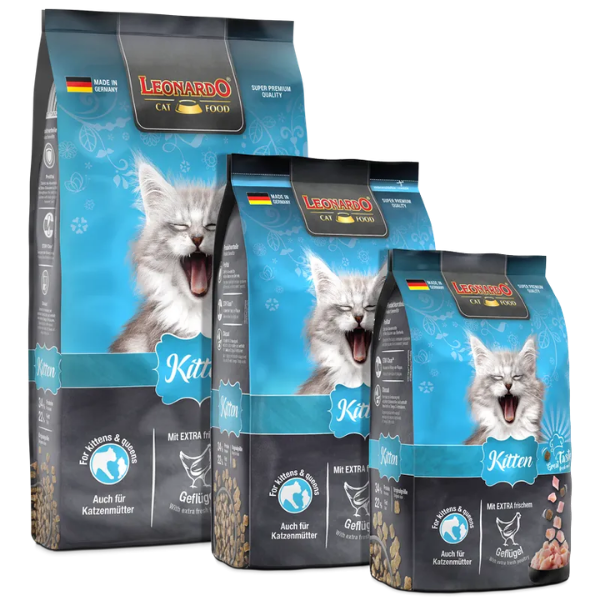 Leonardo Cat food Kitten Pollame fresco