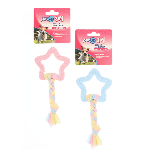 PetUp Joy gioco per cani in TPR con corda per cuccioli