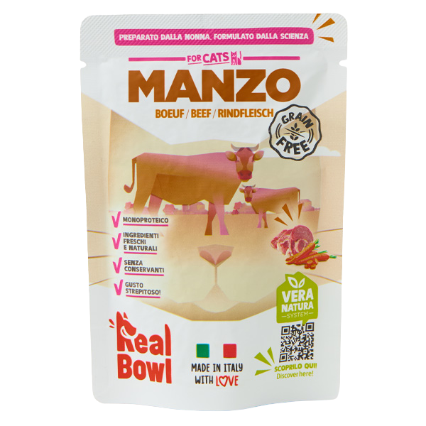 Real Bowl Cat Monoprotein Grain Free 80 gr