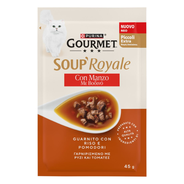 Purina Gourmet Soup Royale Filetti in brodo di cottura 45 gr