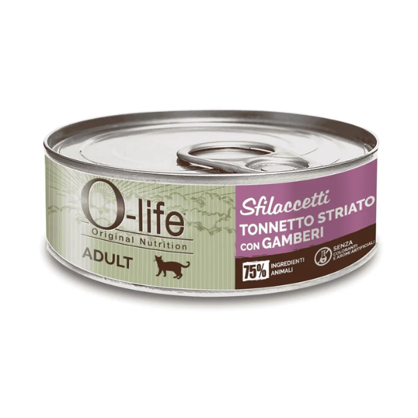O-life Cat Adult Sfilaccetti 70 gr