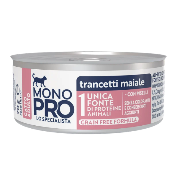 Monopro lo specialista Cat Adult Sterilised Grain free Trancetti 70 gr