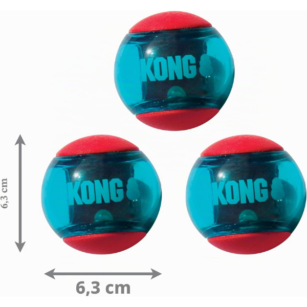 Kong Squeezz Action Ball Gioco Riporto interattivo con Squeak per cani