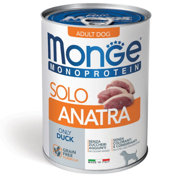 Monge Monoprotein SOLO Patè Grain Free 400 gr