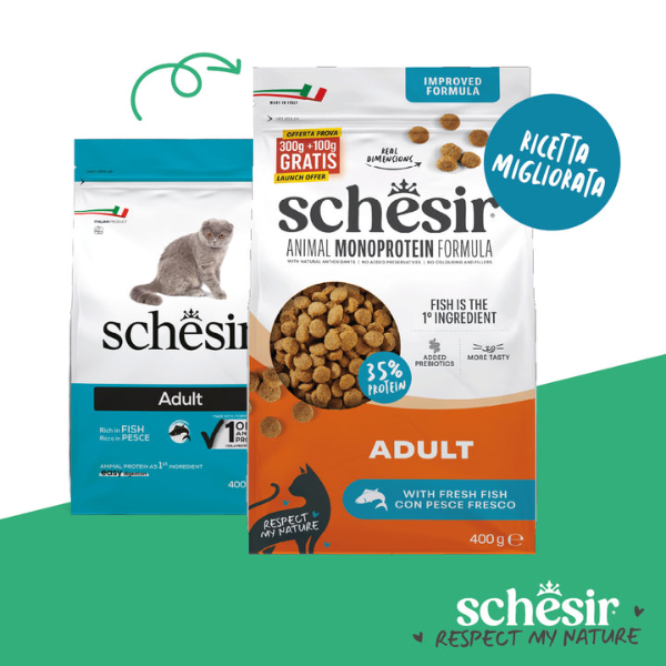 Schesir Animal Monoprotein formula Cat Adult con Pesce fresco