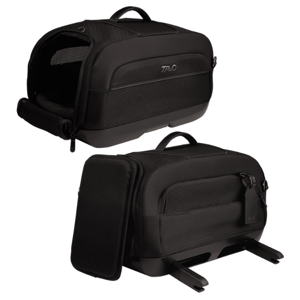 Trasportino per aereo e per seggiolino auto Dupree Tavo - Taglia 1 - Nero