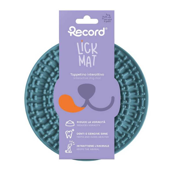 Tappetino da leccare per cani Lick mat rotondo per cani e gatti Record