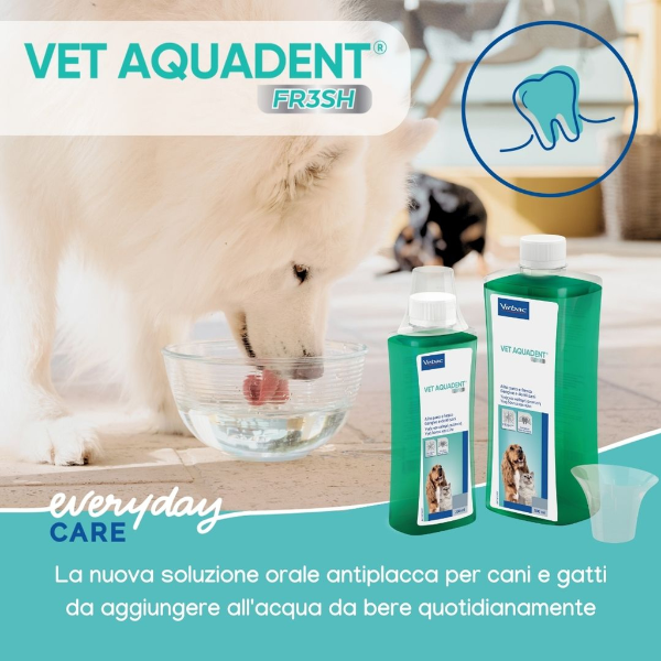 virbac vet aquadent fresh colluttorio per cani e gatti immagine3