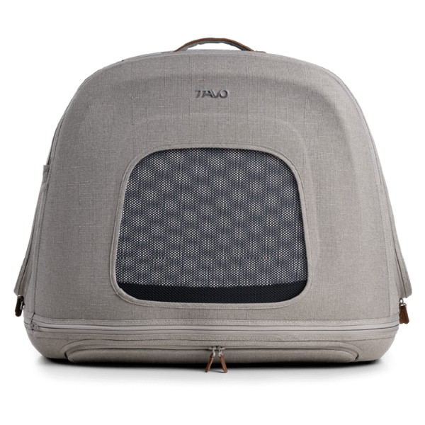 Trasportino da viaggio per animali domestici con sistema IsoFix integrato Crispin Tavo - Small - Grigio