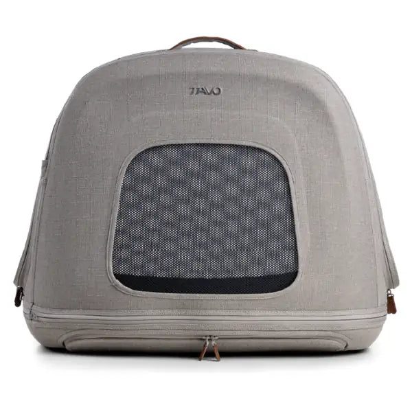 Trasportino da viaggio per animali domestici con sistema IsoFix integrato Crispin Tavo - Small - Grigio