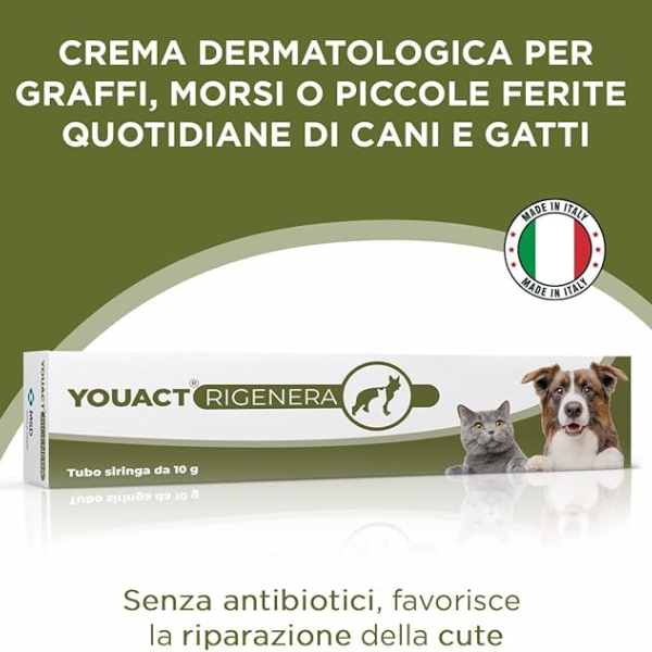 MSD YouAct Rigenera crema dermatologica cicatrizzante per cane e gatto
